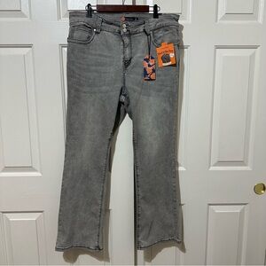 NWT Indigo Poppy Bootcut Denim Jeans Size 20 Gray Wash Western Cowgirl Stretch